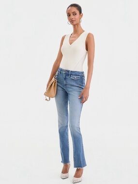 I.N.C. International Concepts Women's High-Rise Mini Bootcut Jeans Size 2 NWOT